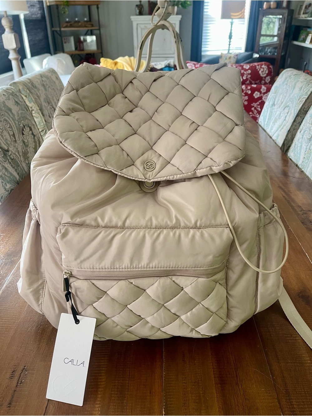 CALIA by Carrie Underwood Quilted Backpack - Cream